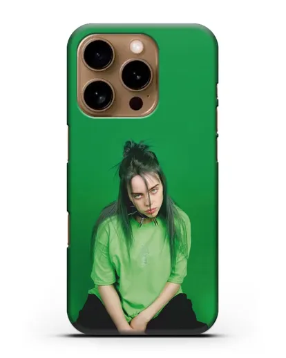 Чехол с фотографией Billie Eilish силиконовый для iPhone 16 Pro