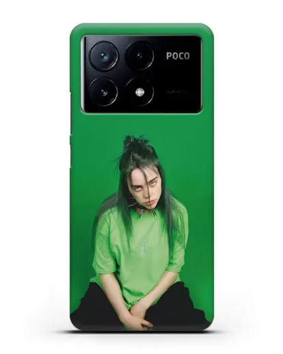 Чехол с фотографией Billie Eilish силиконовый для Xiaomi Poco X6 Pro