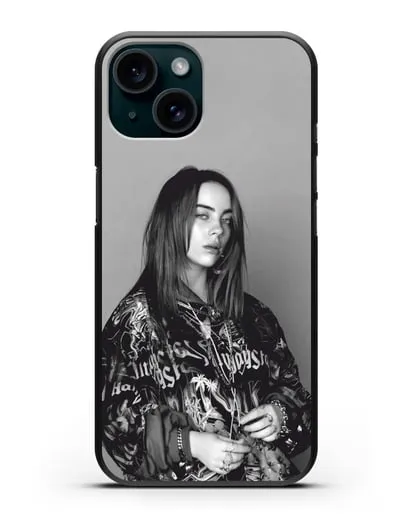 Чехол с картинкой Billie Eilish силиконовый для iPhone 15