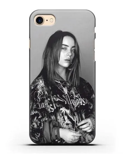 Чехол с картинкой Billie Eilish силиконовый для iPhone 8