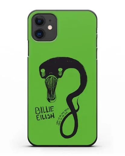 Чехол с иллюстрацией Billie Eilish силиконовый для iPhone 11