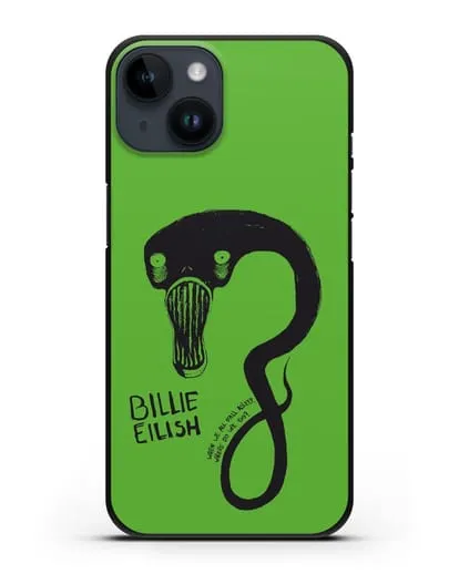 Чехол с иллюстрацией Billie Eilish силиконовый для iPhone 14