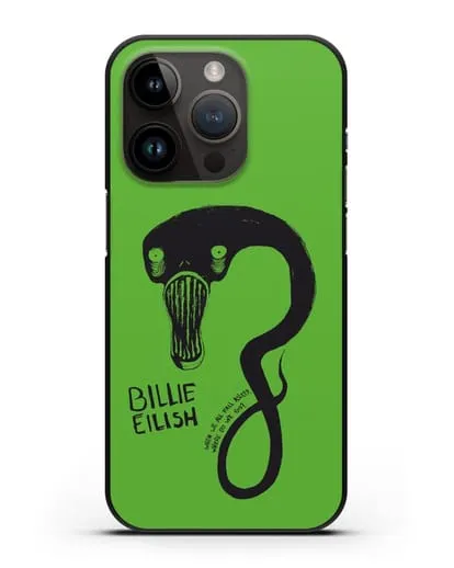 Чехол с иллюстрацией Billie Eilish силиконовый для iPhone 14 Pro