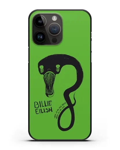 Чехол с иллюстрацией Billie Eilish силиконовый для iPhone 14 Pro Max