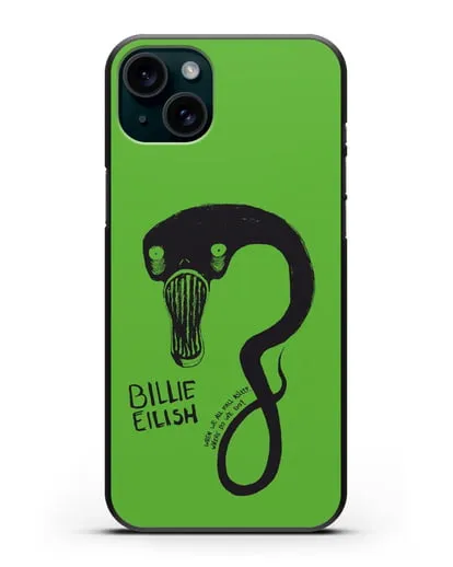 Чехол с иллюстрацией Billie Eilish силиконовый для iPhone 15 Plus