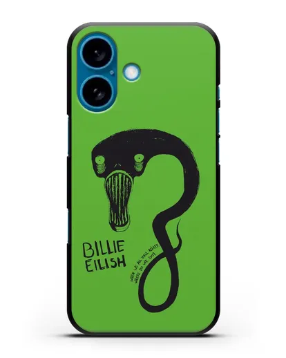 Чехол с иллюстрацией Billie Eilish силиконовый для iPhone 16