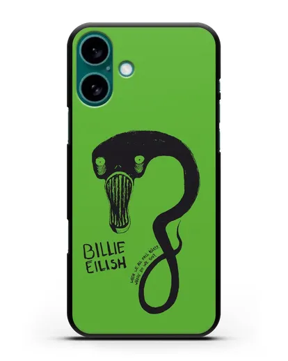 Чехол с иллюстрацией Billie Eilish силиконовый для iPhone 16 Plus
