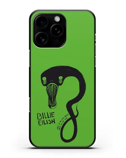 Чехол с иллюстрацией Billie Eilish силиконовый для iPhone 16 Pro Max