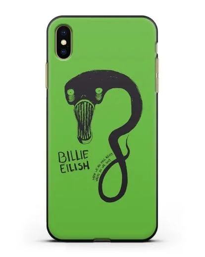 Чехол с иллюстрацией Billie Eilish силиконовый для iPhone XS Max
