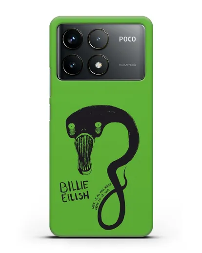Чехол с иллюстрацией Billie Eilish силиконовый для Xiaomi Poco F6 Pro