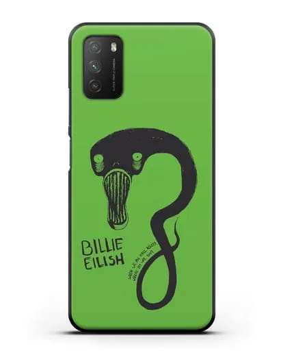 Чехол с иллюстрацией Billie Eilish силиконовый для Xiaomi Poco M3