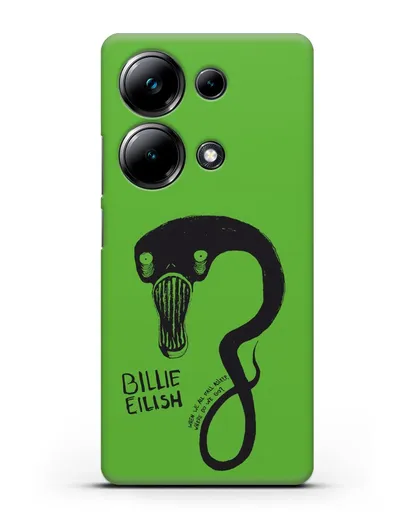 Чехол с иллюстрацией Billie Eilish силиконовый для Xiaomi Poco M6 Pro