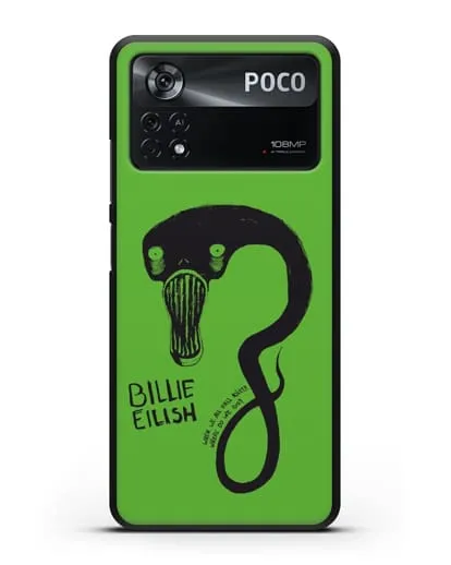 Чехол с иллюстрацией Billie Eilish силиконовый для Xiaomi Poco X4 Pro