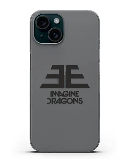 Чехол с логотипом Imagine Dragons силиконовый для iPhone 15