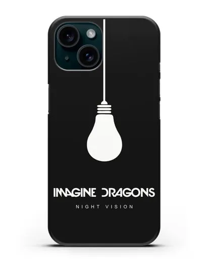 Чехол Imagine Dragons Night Vision силиконовый для iPhone 15