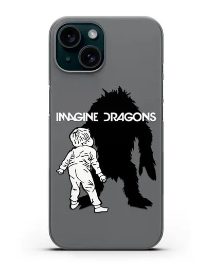 Чехол с изображением Imagine Dragons силиконовый для iPhone 15
