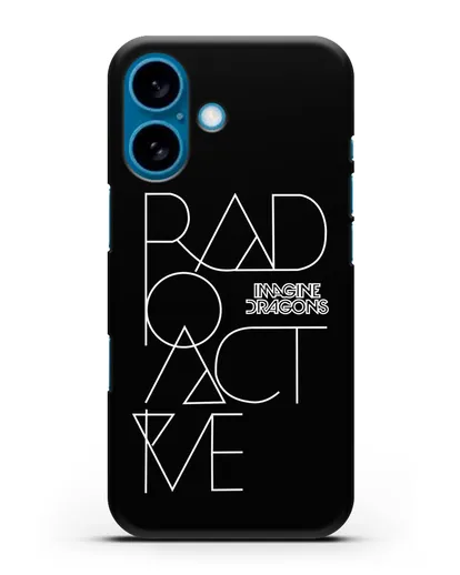 Чехол Imagine Dragons с изображением песни Radioactive силиконовый для iPhone 16