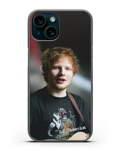 Чехол с фотографией Ed Sheeran силиконовый для iPhone 15