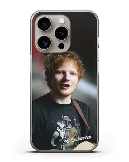 Чехол с фотографией Ed Sheeran силиконовый для iPhone 15 Pro