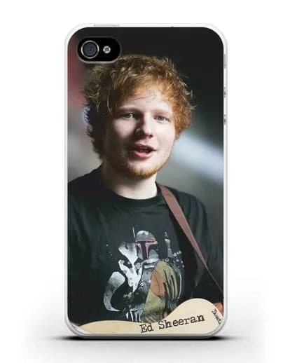 Чехол с фотографией Ed Sheeran силиконовый для iPhone 4/4s