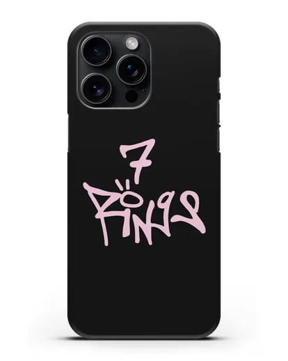 Чехол с надписью Ariana силиконовый для iPhone 15 Pro Max