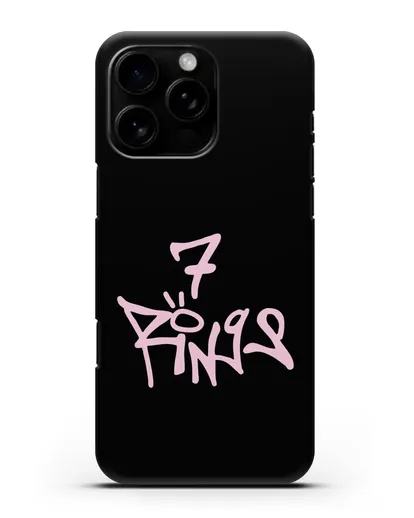 Чехол с надписью Ariana силиконовый для iPhone 16 Pro Max