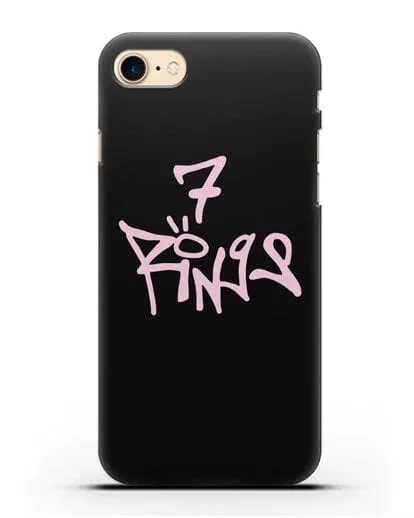 Чехол с надписью Ariana силиконовый для iPhone 7