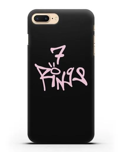 Чехол с надписью Ariana силиконовый для iPhone 8 Plus