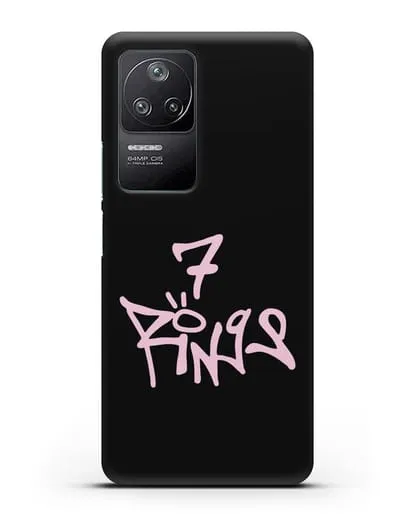 Чехол с надписью Ariana силиконовый для Xiaomi Poco F4