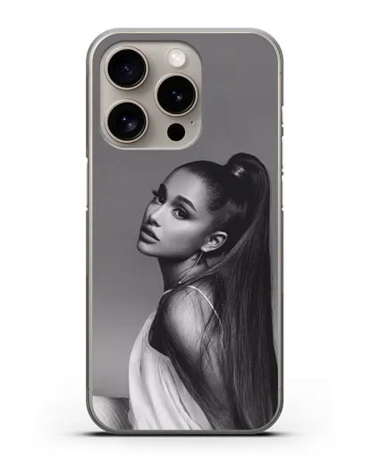Чехол с фотографией Ariana силиконовый для iPhone 15 Pro