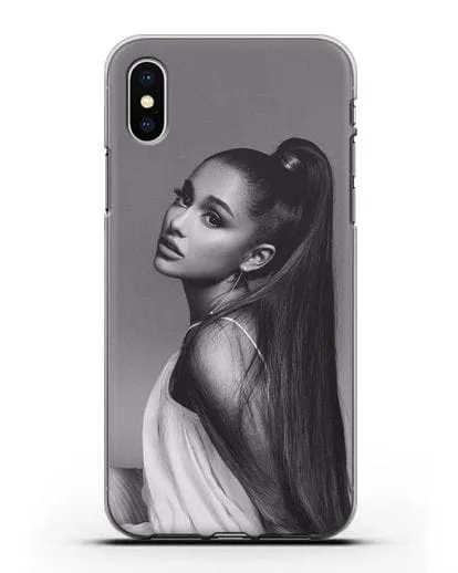 Чехол с фотографией Ariana силиконовый для iPhone XS