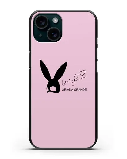 Чехол с подписью Ariana Grande силиконовый для iPhone 15
