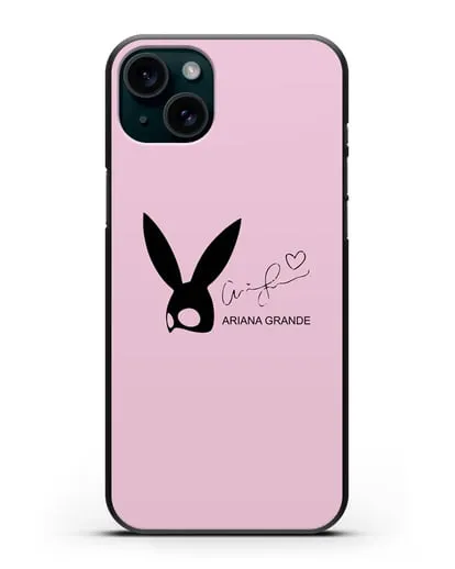 Чехол с подписью Ariana Grande силиконовый для iPhone 15 Plus