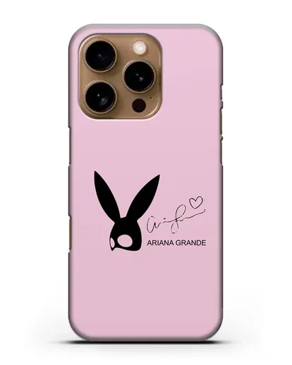 Чехол с подписью Ariana Grande силиконовый для iPhone 16 Pro