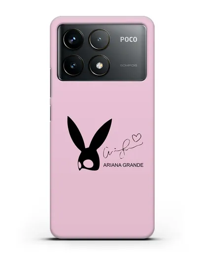 Чехол с подписью Ariana Grande силиконовый для Xiaomi Poco F6 Pro