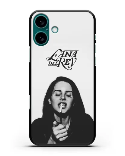 Чехол с фотографией Lana Del Rey силиконовый для iPhone 16 Plus