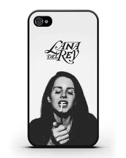 Чехол с фотографией Lana Del Rey силиконовый для iPhone 4/4s