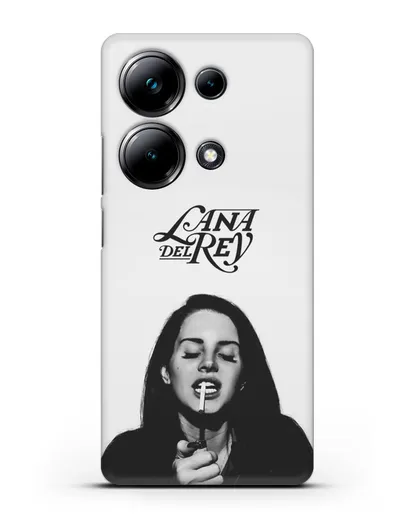 Чехол с фотографией Lana Del Rey силиконовый для Xiaomi Poco M6 Pro