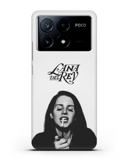 Чехол с фотографией Lana Del Rey силиконовый для Xiaomi Poco X6 Pro