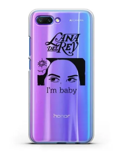 Чехол с иллюстрацией Lana Del Rey I'm baby силиконовый для Honor 10