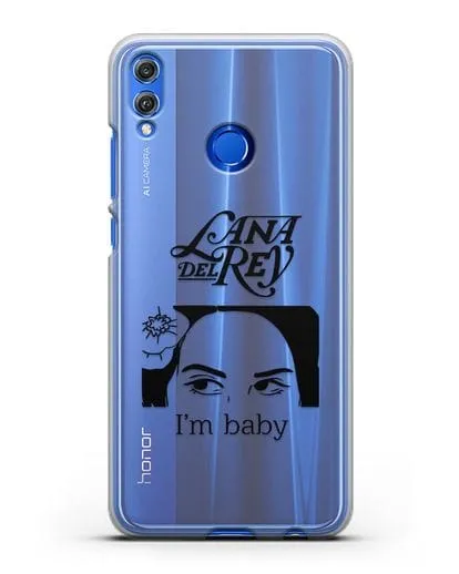 Чехол с иллюстрацией Lana Del Rey I'm baby силиконовый для Honor 8X