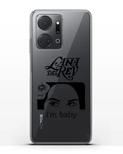 Чехол с иллюстрацией Lana Del Rey I'm baby силиконовый для Honor X7a
