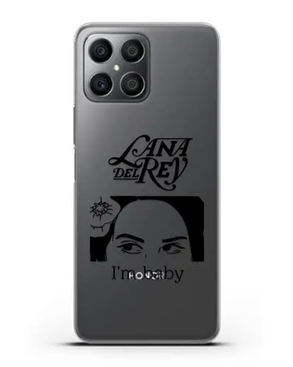 Чехол с иллюстрацией Lana Del Rey I'm baby силиконовый для Honor X8