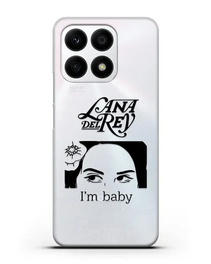 Чехол с иллюстрацией Lana Del Rey I'm baby силиконовый для Honor X8a