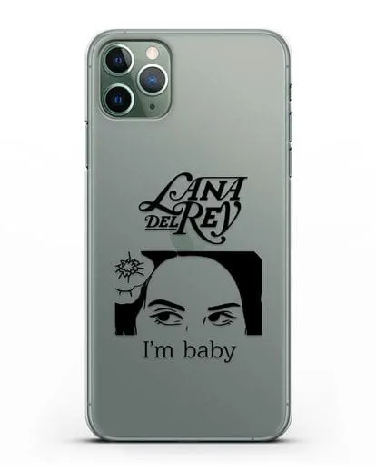 Чехол с иллюстрацией Lana Del Rey I'm baby силиконовый для iPhone 11 Pro Max