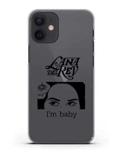 Чехол с иллюстрацией Lana Del Rey I'm baby силиконовый для iPhone 12 mini
