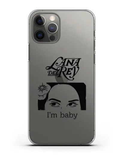 Чехол с иллюстрацией Lana Del Rey I'm baby силиконовый для iPhone 12 Pro