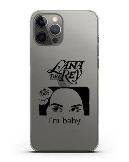 Чехол с иллюстрацией Lana Del Rey I'm baby силиконовый для iPhone 12 Pro Max