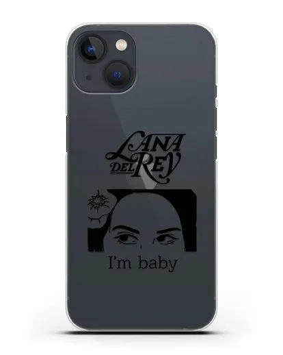 Чехол с иллюстрацией Lana Del Rey I'm baby силиконовый для iPhone 13 Mini