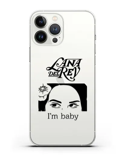 Чехол с иллюстрацией Lana Del Rey I'm baby силиконовый для iPhone 13 Pro Max